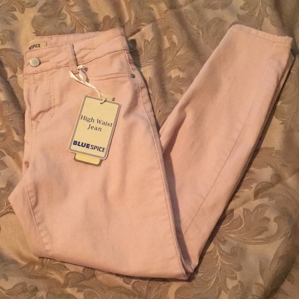 BlueSpice High Waist Jean Pink